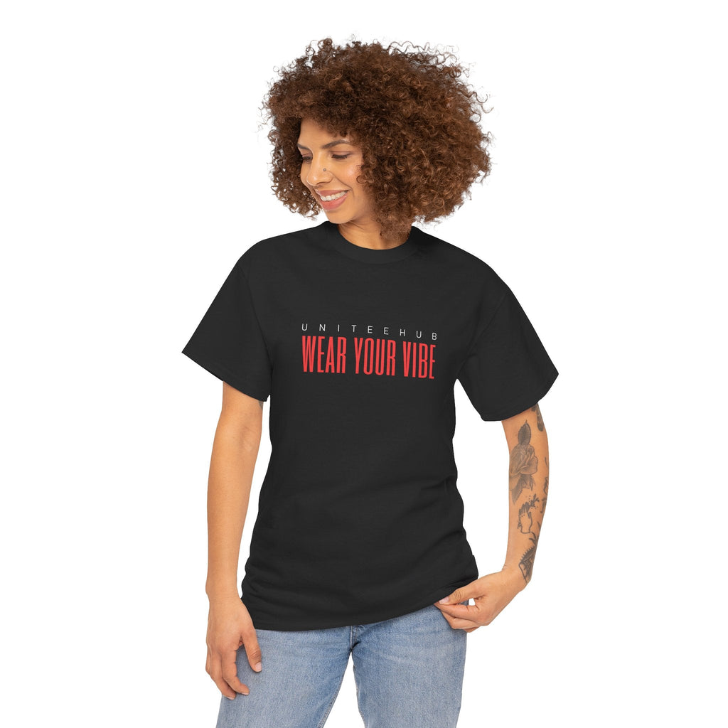 ’Wear Your Vibe’ Unisex Heavy Cotton Tee - T-Shirt