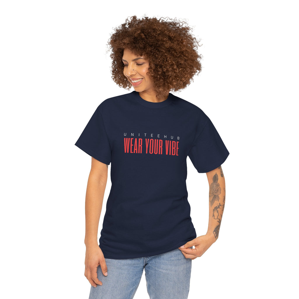 ’Wear Your Vibe’ Unisex Heavy Cotton Tee - T-Shirt