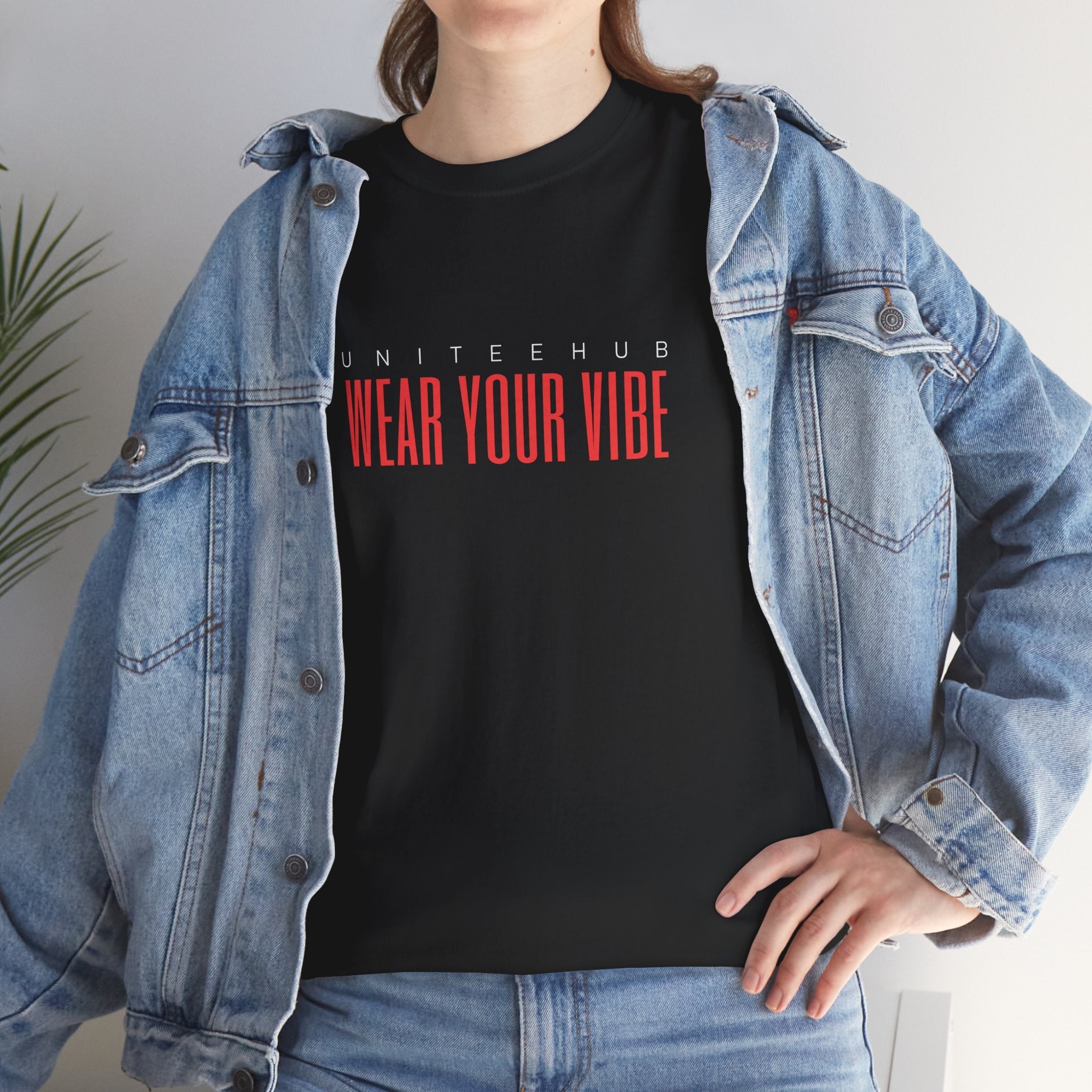 ’Wear Your Vibe’ Unisex Heavy Cotton Tee - T-Shirt